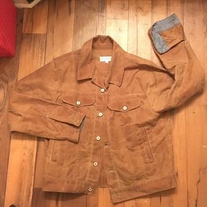 gustin waxed trucker jacket